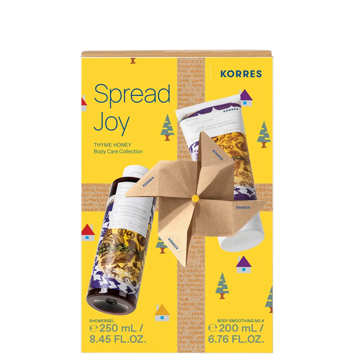 Korres Thyme Honey Showergel 250ml+ Body Milk 200ml Set